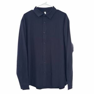 MAPICK Men's Linen Shirt Long Sleeve Button Down Casual Shirt Size XL NWT